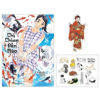 Sách - Chị Chion Ở Đền Mèo - Tập 8 - Tặng Kèm Bookmark + Sticker