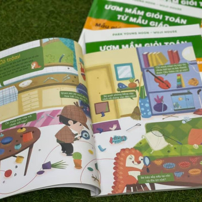 BỘ 6 TẬP ƯƠM MẦM GIỎI TOÁN TỪ MẪU GIÁO