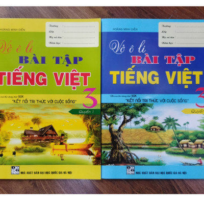 Sách - Combo Vở Ô Li Bài Tập Tiếng Việt 3 - Quyển 1 + 2 ( Kết Nối Tri Thức Với Cuộc Sống )