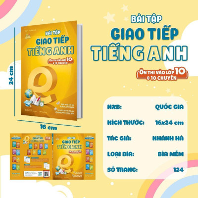Sách - Bài Tập Giao Tiếp Tiếng Anh - Ôn Thi Vào Lớp 10 Và 10 Chuyên - Megabook