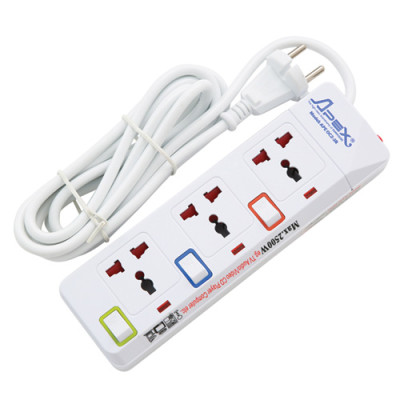 Ổ cắm điện Sunhouse SHE-OC2-5RD, Công suất 2500W, Dây dài 4,5m, Công tắc riêng biệt cho từng ổ, Bảo hành 12 tháng