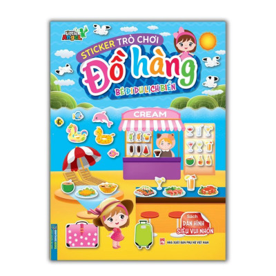 Sách - Sticker Trò Chơi Đồ Hàng - Bé Đi Du Lịch Biển + Bé Đến Tiệm Thú Cưng - Combo 2 Cuốn - Minh Thắng