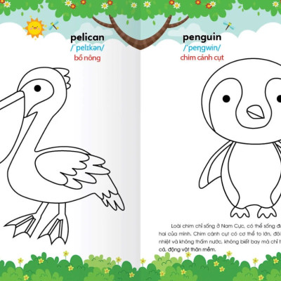 Colouring 365 Ngày Tô Màu - Khám Phá Thế Giới Phát Triển Trí Tuệ - Cuốn 1: Động Vật Nuôi, Chim, Cá