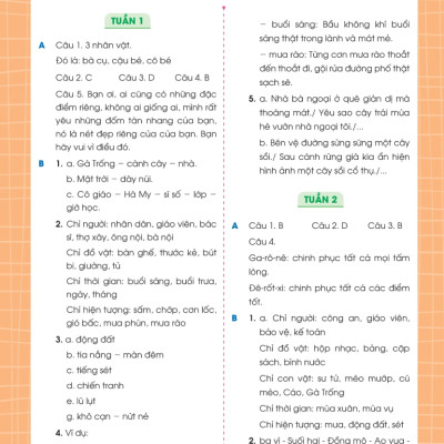 Phiếu Bài Tập Cuối Tuần Tiếng Việt 4 (35 Tuần Học) -MEGA