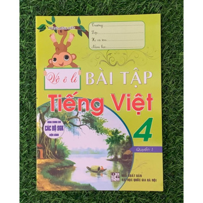 Combo vở ô li bài tập tiếng việt 4  (tập 1+2) (dùng chung cho các bộ sgk hiện hành) (HA-MK)