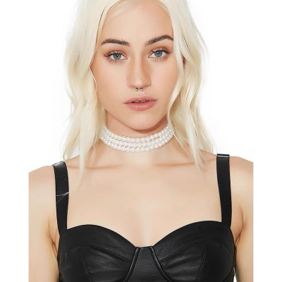 Dây chuyền vòng cổ ngọc trai ABS nhựa phong cách Jennie Blackpink hot trend sang chảnh hot girl