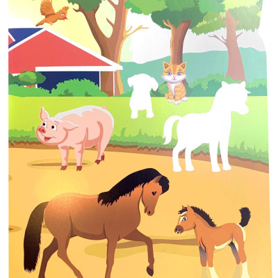 Sticker Dán Hình Thông Minh - Thế Giới Động Vật - Trong Trang Trại