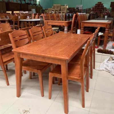 Hàng HOT GIÁ SỈ Bàn ăn sồi mặt đá 1m6