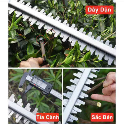 Máy cắt tỉa hàng rào cây cảnh LAPUSEN động cơ lõi đồng 100% - Công suất 1800W - Dùng chung chân pin thông dụng