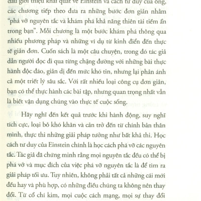Tư Duy Như Einstein - Các Phương Pháp Đơn Giản Để Phá Vỡ Nguyên Tắc Và Khám Phá Khả Năng Thiên Tài tiềm Ẩn Trong Bạn (Tái bản 2022 theo phiên bản cập nhật mới nhất)