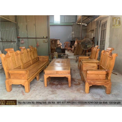 Bộ Bàn Ghế Âu Á Gỗ Sôid