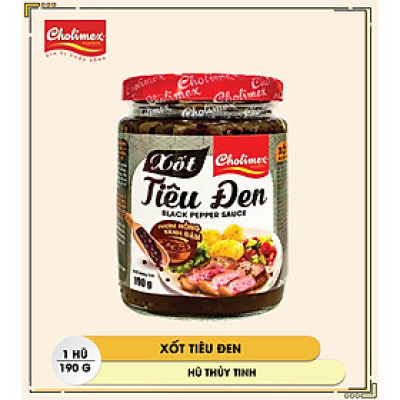 Xốt tiêu đen Cholimex hũ thuỷ tinh 190g