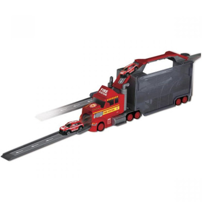 Bộ Đồ Chơi Mô Hình Xe Tải Cứu Hỏa Nhiều Ngăn Có Tích Hợp Đường Trượt - Vecto VT111