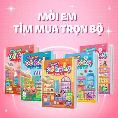 Sách Tương Tác Bóc Dán Sticker Cho Bé - Trò Chơi Đồ Hàng Trang Trí Nhà (Hơn 200 Stickers) - Megabook