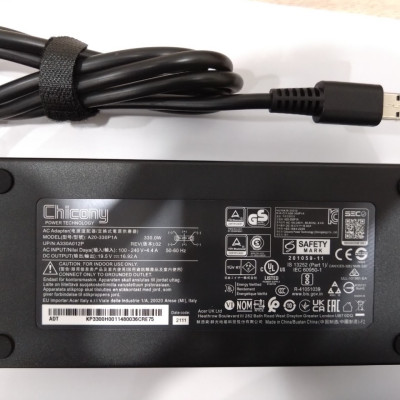 Sạc dành cho Laptop Gaming MSI Raider GE77HX 12UH/i9/3080 RTX ADP-330CB B Delta/Chicony AC Adapter 330W USB Tip hàng nhập khẩu
