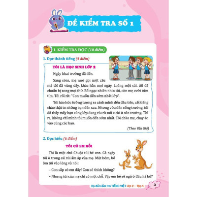 Sách - Bộ Đề Kiểm Tra Tiếng Việt Lớp 2 - Tập 1 - Kết Nối Tri Thức - Minh Thắng