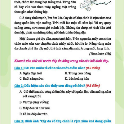 Bộ Đề Kiểm Tra Tiếng Việt Lớp 3 - Tập 2