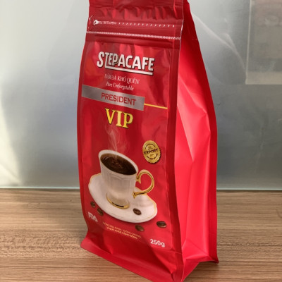 STEPPACAFE-Cà phê rang xay V.I.P 100% Moka (Túi 250g)