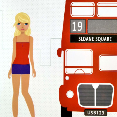 Dán Hình Sáng Tạo Trang Phục Búp Bê 69N - Bộ Sưu Tập Thời Trang London (Tái Bản)