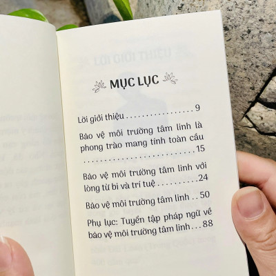 Sách - Bảo vệ môi trường tâm linh - Hòa thượng Thánh Nghiêm - Vĩnh nghiêm Books