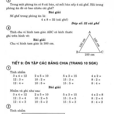 Giải Bài Tập Toán 3 Tập 1 (Tái Bản Lần 9)