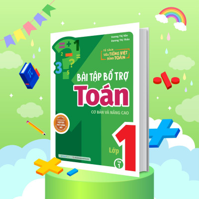 Sách - Bài Tập Bổ Trợ Toán Lớp 1 - Cơ Bản Và Nâng Cao - Tập 1 - Megabook