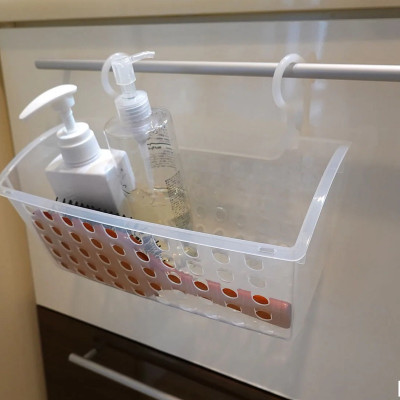 Giỏ nhựa có móc treo tiện tích Sanada Seiko, làm từ nhựa PP cao cấp dẻo, bền và chắc chắn - nội địa Nhật Bản 