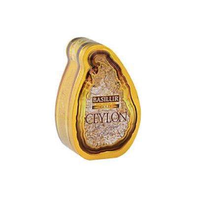 Trà đen Ceylon Basilur Island of Tea thượng hạng - 100g (Hộp thiếc)