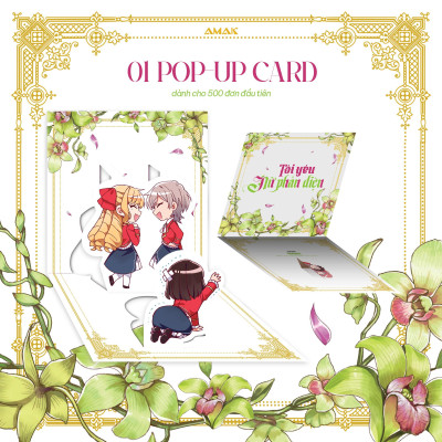 Sách - [Manga] Tôi Yêu Nữ Phản Diện - Tập 5 - Tặng Kèm Bookmark Phủ Nhung + Postcard Phủ Nhung + Pop-Up Card