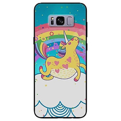 Ốp lưng dành cho Samsung S8 - S8 Plus - S9 Plus mẫu Ngựa Vàng Bảy Màu