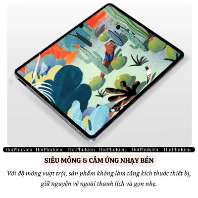 [Paperlike iPaper] Miếng dán màn hình nhám Paperlike WIWU iPaper cho iPad Pro 11 inch M1 M2 M4 iPad Pro 13 Air 6 13 inch 11 inch iPad 12.9 10.9 10.2 inch iPad Air 4 5 Gen 7 8 9 10 - viết như trên giấy, chống chói, hiển thị sắc nét - Hàng nhập khẩu