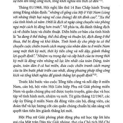 Phụ Nữ Sài Gòn - Gia Định Và Nam Bộ Trong Cuộc Tổng Tiến Công Và Nổi Dậy Xuân Mậu Thân 1968