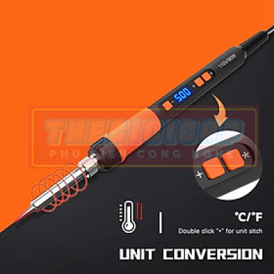 ROGTZ Mỏ Hàn Có Màn Hình LCD Hiển Thị 909DR 80W - Hàng Nhập Khẩu