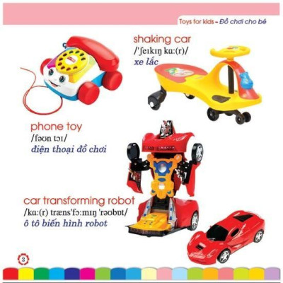 Sách - Em Học Tiếng Anh Qua Hình Ảnh - Đồ Chơi Cho Bé - Hồng Ân
