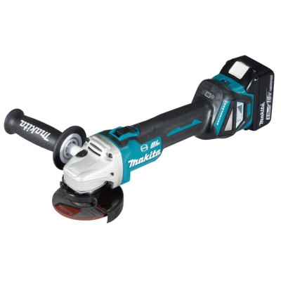 MÁY MÀI GÓC DÙNG PIN (100MM)(18V) (01 SẠC NHANH ,02 PIN 18V/ 5.0AH) MAKITA DGA414RTE- HÀNG CHÍNH HÃNG