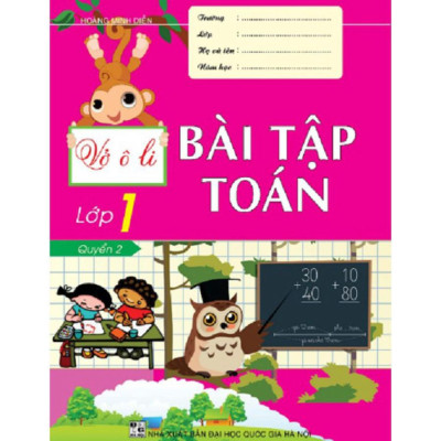 Sách - Vở ô li bài tập Toán lớp 1 (quyển 2  ) (HA-MK)