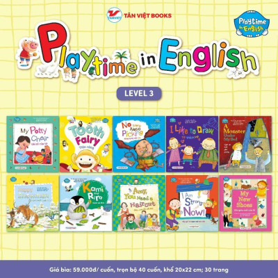 Sách - Playtime In English - Level 3 - Chọn Lẻ Nhiều Chủ Đề - Tân Việt Books