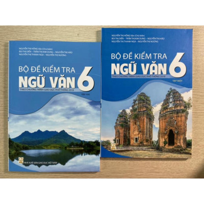 Sách - Combo Bộ đề kiểm tra ngữ văn 6 - ( tập 1 + tập 2 )