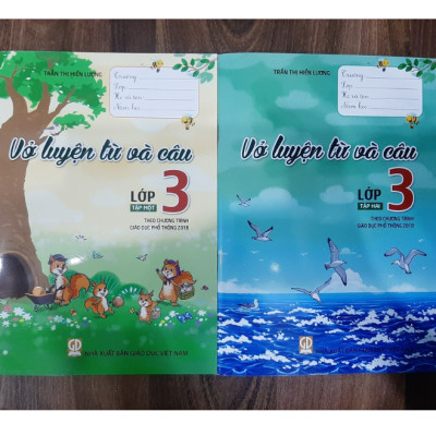 Sách - Combo Vở luyện từ và câu lớp 3 - tập 1 + 2 ( theo chương trình giáo dục phổ thông 2018 )