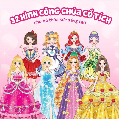 Sách - Thời Trang Công Chúa - Bóc Dán Hơn 300+ Stickers Váy, Phụ Kiện Xinh Đẹp Cho Bé Gái - Megabook