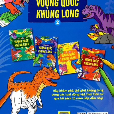 Bé Học-Bé Chơi - Tô Màu Vương Quốc Khủng Long 2