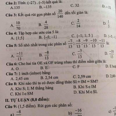 Sách - Đề kiểm tra Toán 6 (15 phút, giữa kì, cuối kì)