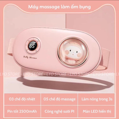 ￼Massage Làm Ấm Bụng Giảm Đau Bụng Đau Lưng Cho Phụ Nữ Đến Kì,Chườm Nóng Giảm Đau Bụng Kinh Đai đeo thắt lưng
