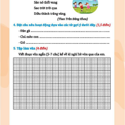 Bộ Đề Kiểm Tra Tiếng Việt Lớp 3 - Tập 1