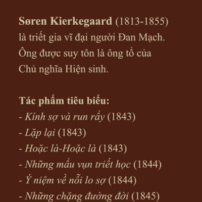 NHỮNG MẨU VỤN TRIẾT HỌC - Søren Kierkegaard - Nguyễn Nguyên Phước dịch - (bìa mềm)