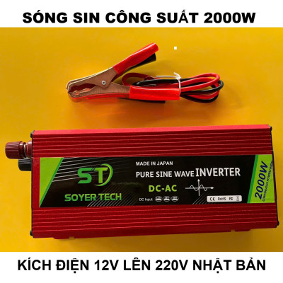 Kích Điện Nhật Bản 2000W Sóng Sin Chuẩn – Dùng Cho Gia Đình, Xe Hơi, Cực Ổn Định, ĐÈN TRANG TRÍ , ĐỒNG HỒ TREO TƯỜNG