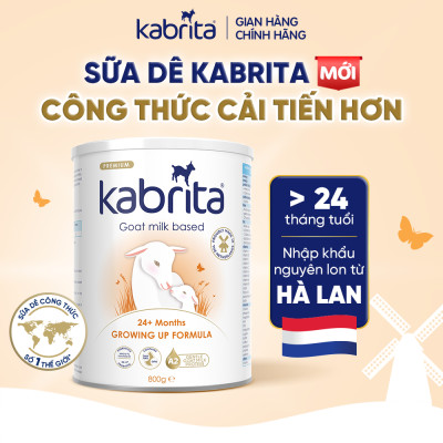 Thùng 6 lon Sữa dê Kabrita số 3 cho trẻ trên 24 tháng - Lon 800g