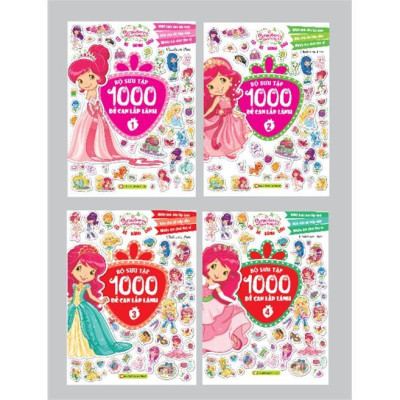 Sách - Cô Bé Bánh Dâu - Bộ Sưu Tập 1000 Đề Can Lấp Lánh Quyển 3 - Tân Việt Books