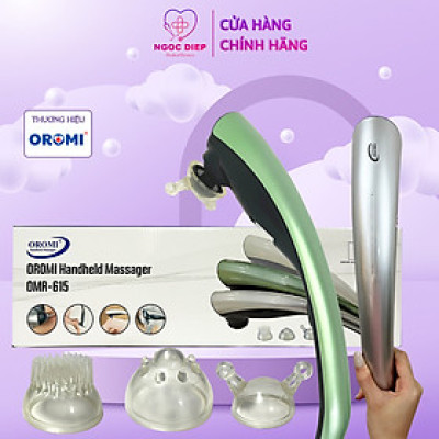 Máy massage cầm tay cắm điện 3 đầu 2 cấp độ OROMI OMR-615 - Bảo hành chính hãng 2 năm