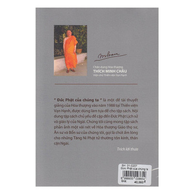 Sách - Đức Phật Của Chúng Ta - Chính Thông Book